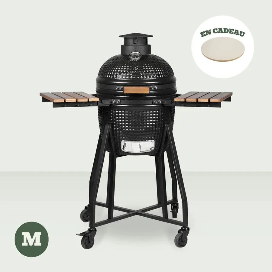 Kamado Forest 16" + Carrello + Ripiani + Pietra per pizza