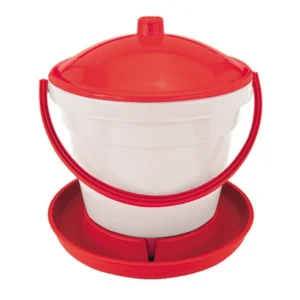 Abbeveratoio Serbatoio Rapid Clean Per Polli- - Lt.18, Cm.36X36X78H - 2 Pezzi Novital