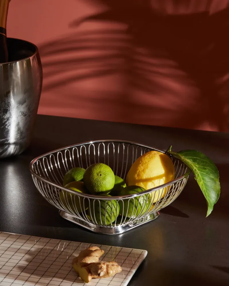 Alessi 845 | Cestino filo quadrato