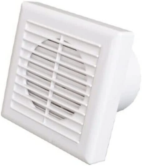 Aspiratore elicoidale 12W Ø10 cm da incasso parete o vetro