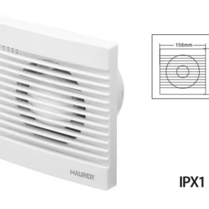 Aspiratore elicoidale da parete Maurer 13W