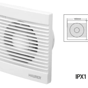 Aspiratore elicoidale da parete Maurer 16W