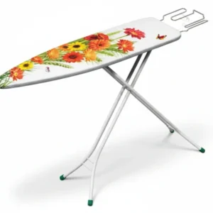 Asse Da Stiro Junior Poggiaferro Filo Cromato Aperto Cm.135X33X90H. Chiusa Cm.33X4,5X142,5H. Gimi
