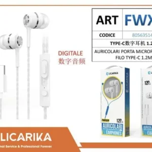 AURECOLARI PORTA MICROFONO CON FILO TYPE-C 1.2 M