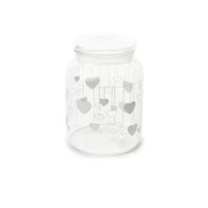 BARATTOLO BOROSILICATO - CUORI SU FILO - NUVOLE DI STOFFA