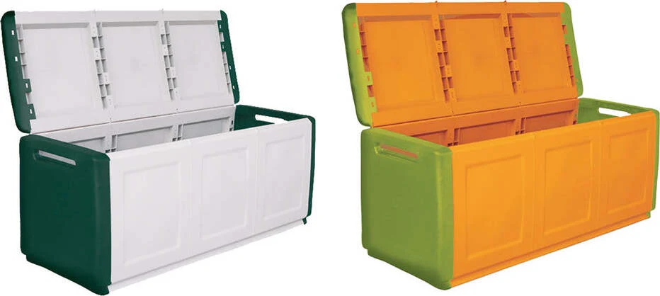 BAULE PORTATUTTO cm 138 x 53 x H 57 - tortora/ecru Art Plast