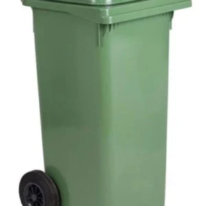 Bidone Quadro Lt.240 Verde Con Ruote
