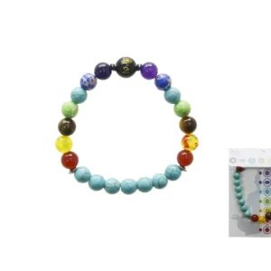 BRACCIALE FILO DI TRE PIETRE GREZZE DI PINO BLU