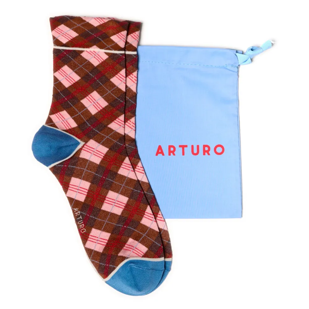 CALZINI ARTURO ARGYLE FILO DI SCOZIA - CACAO