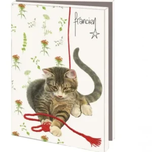 Cartella di biglietti Francien's Cats, 10 pezzi con buste Filo rosso