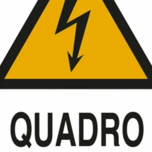 Cartello segnaletica quadro elettrico 30x20 confezione da 5 pezzi