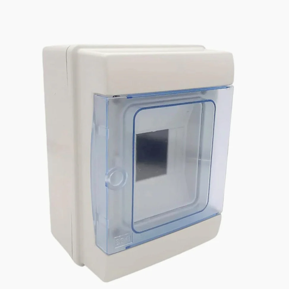 Centralino 4 moduli – IP65 con portello, quadro elettrico stagno