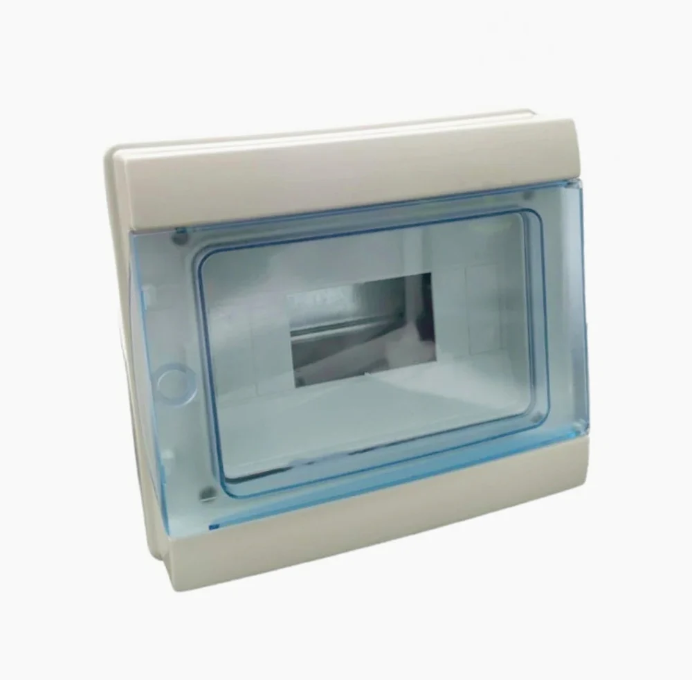 Centralino 8 moduli – IP65 con portello, quadro elettrico stagno