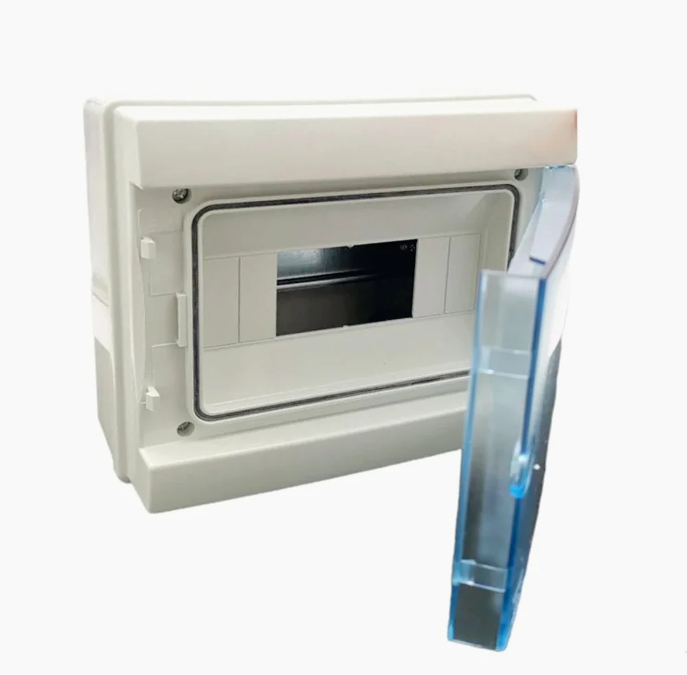 Centralino 8 moduli – IP65 con portello, quadro elettrico stagno