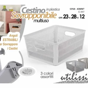 Cestino plast.23x28x12cm838507