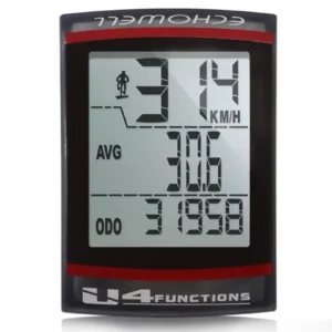 CICLOCOMPUTER ECHOWELL U4 4 FUNZIONI NERO CON FILO
