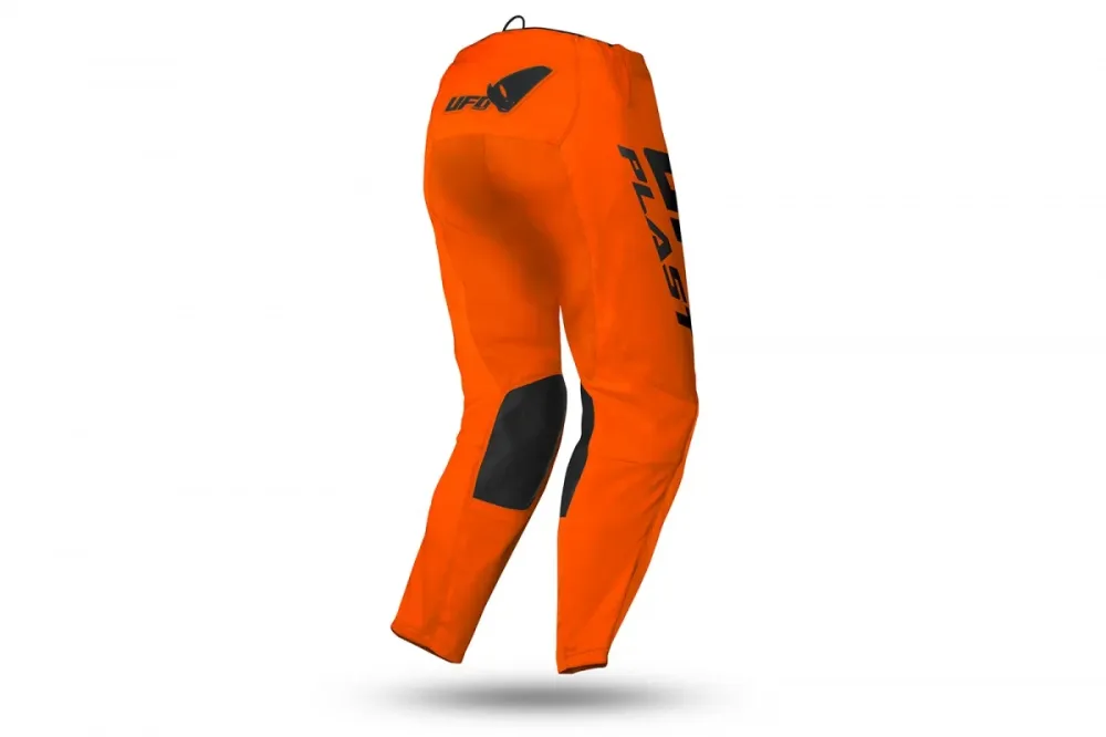 Completo Motocross Bimbo UFO PLAST RADIAL Arancione Fluo (Magl. XXXS Pant. 30)