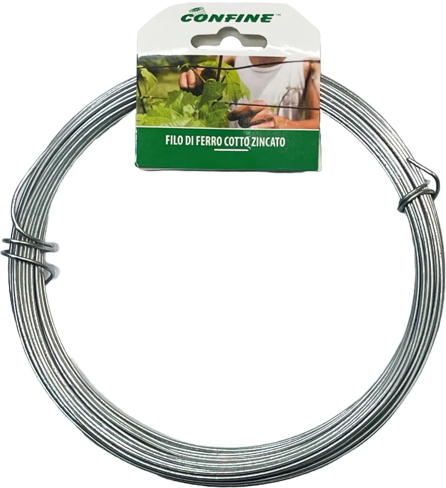 Confine FILO DI FERRO COTTO ZINCATO Ø filo mm.1,30 mt. 20