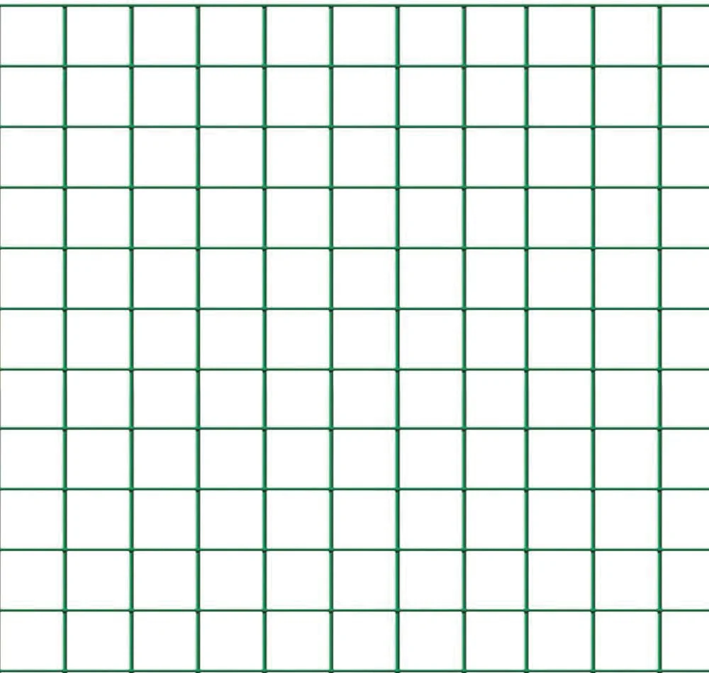 Confine RETE PER RECINZIONI PLAST. maglia mm.12x12 Ø filo mm.1,20 H cm. 50 col. Verde