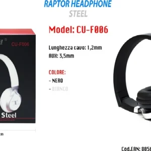 Cuffie Con Filo Microfono 3,5 Mm Pc Computer Mac Notebook Mp3 Portatili Maxtech Cu-f006
