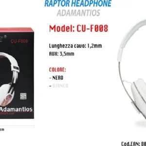 Cuffie Microfono Con Filo Portatili 3,5mm Pc Computer Mac Notebook Mp3 Maxtech Cu-f008