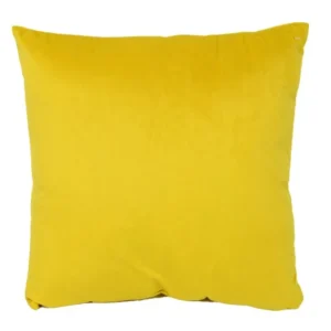 Cuscino velluto colore giallo quadro cm40x40h10