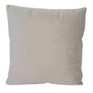Cuscino velluto colore grigio chiaro quadro cm40x40xh10