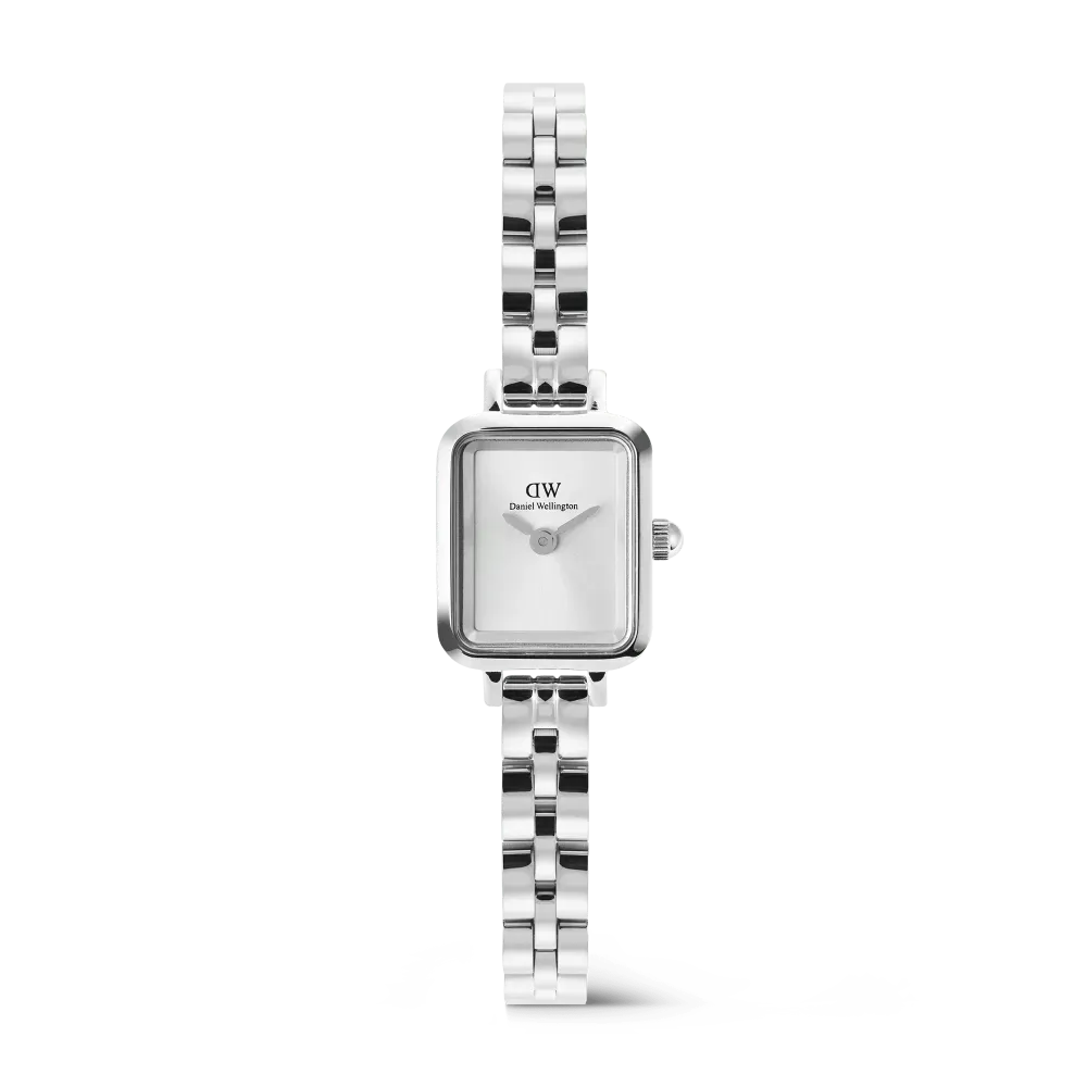 Daniel Wellington Quadro Mini Arch 3-link White Sunray Silver