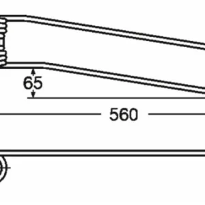 Dente giroandanatore sx lungo adattabile Fiorini filo 9