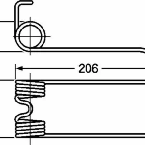 Dente pick-up adattabile Abbriata 7111820 e Italo Svizzera Junior filo 4,5 Confezione da 1pz