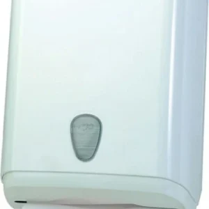 Dispenser asciugamani piegati - 28x13 7x37 5 cm - plastica - bianco - Mar Plast