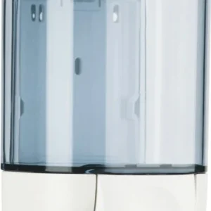 Dispenser da muro per sapone liquido - 12 8x11 2x20 5 cm - capacitA' 1 L - bianco-azzurro trasparente - Mar Plast