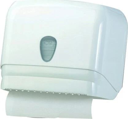 Dispenser per asciugamani rotolo-fogli - 30x19 5x25 1 cm - bianco - Mar Plast