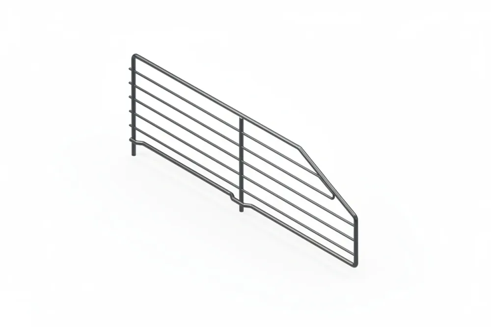 Divisorio Trapezoidale Filo Cromato Mm.500 L.X160/80 H.