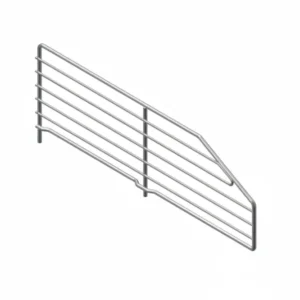 Divisorio Trapezoidale Filo Cromato Mm.600 L.X160/80 H.