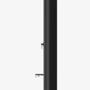 Doccia solare Arno N 70L Inox nero opaco miscelatore e lavapiedi