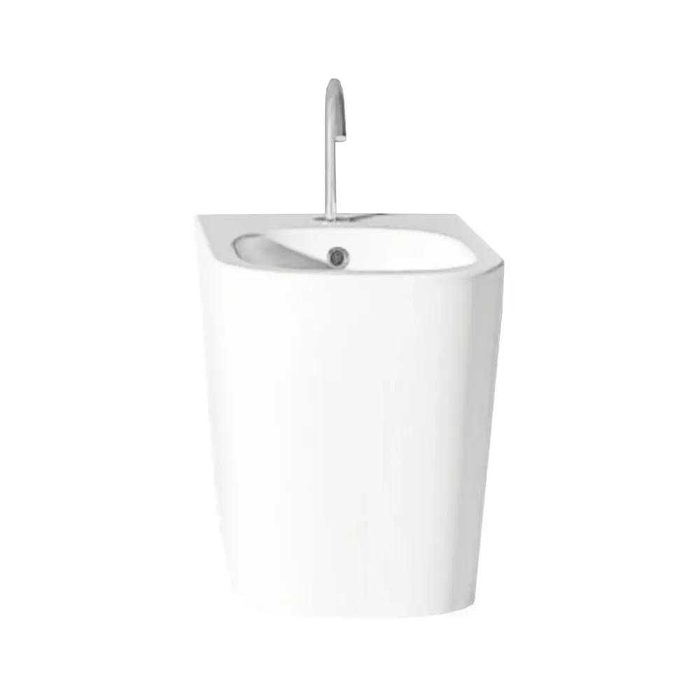 DOMUSFALERII QUADRA BIDET BIANCO 36x52 FILO MURO sanitari terra