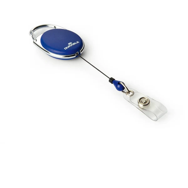 DURABLE - 8324-07 - Chiocciola YO-YO Style per portabadge - blu - filo retrattile 80 cm - Durable - conf. 10 pezzi - 90050...