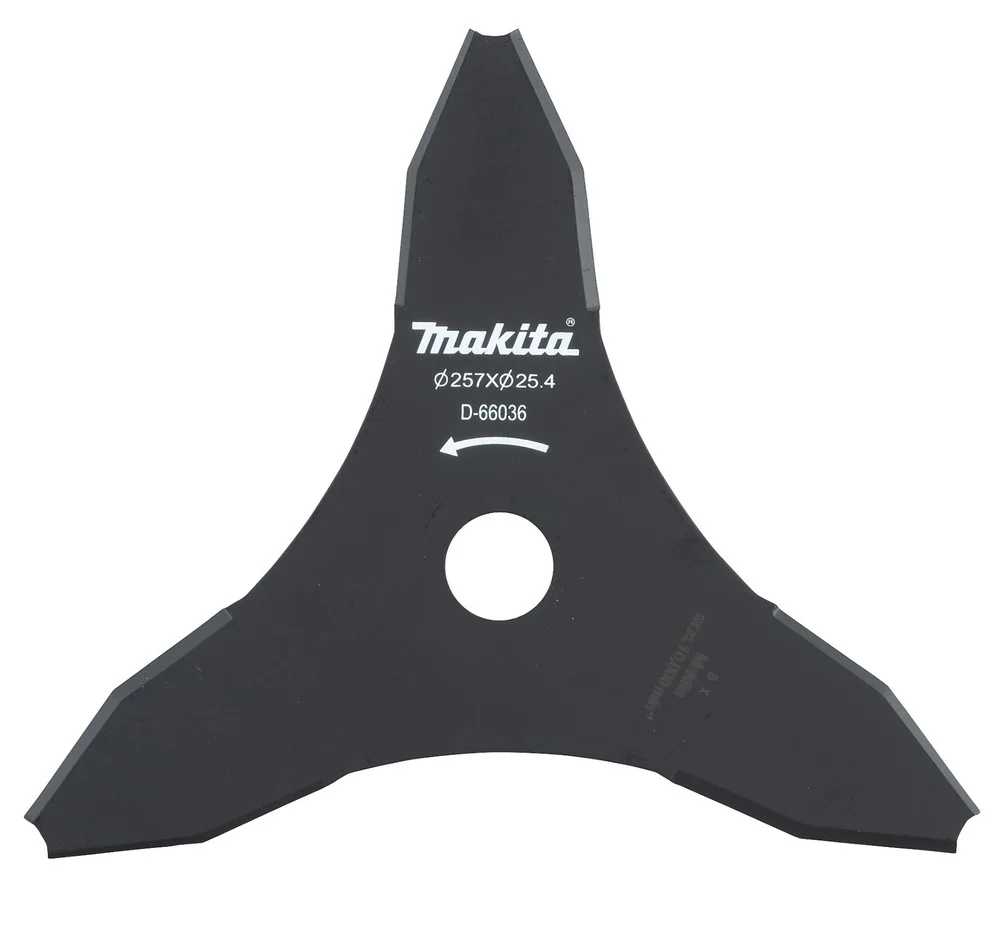 Elettrico Senza Filo Lama metallo Makita per decespugliatori Ø 255mm • Ø foro 25,4mm • 3 Denti