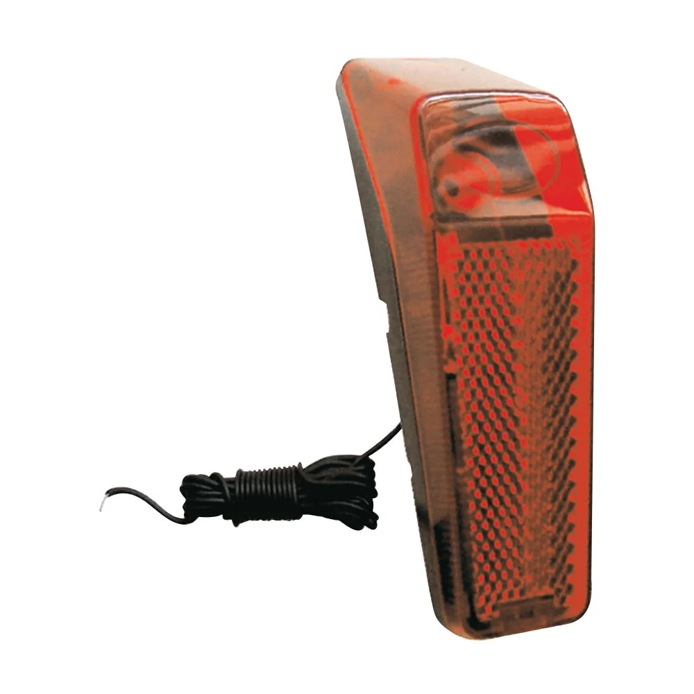 Fanale Posteriore per Dinamo 35x90mm Rosso - Attacco Filo Laterale