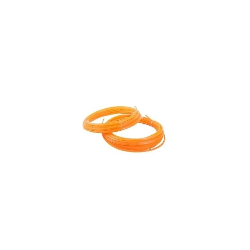 Filo decespugliatore quadro - mm.2.4-mt.15 - professionale con Testa Filo Automatica