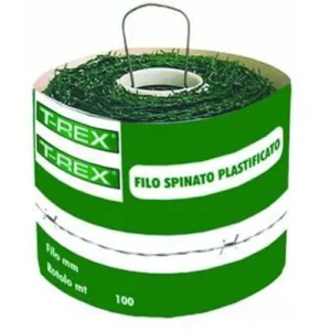 FILO FERRO SPINATO ZINCATO E PLASTIFICATO - mt.100 - FERR 297615