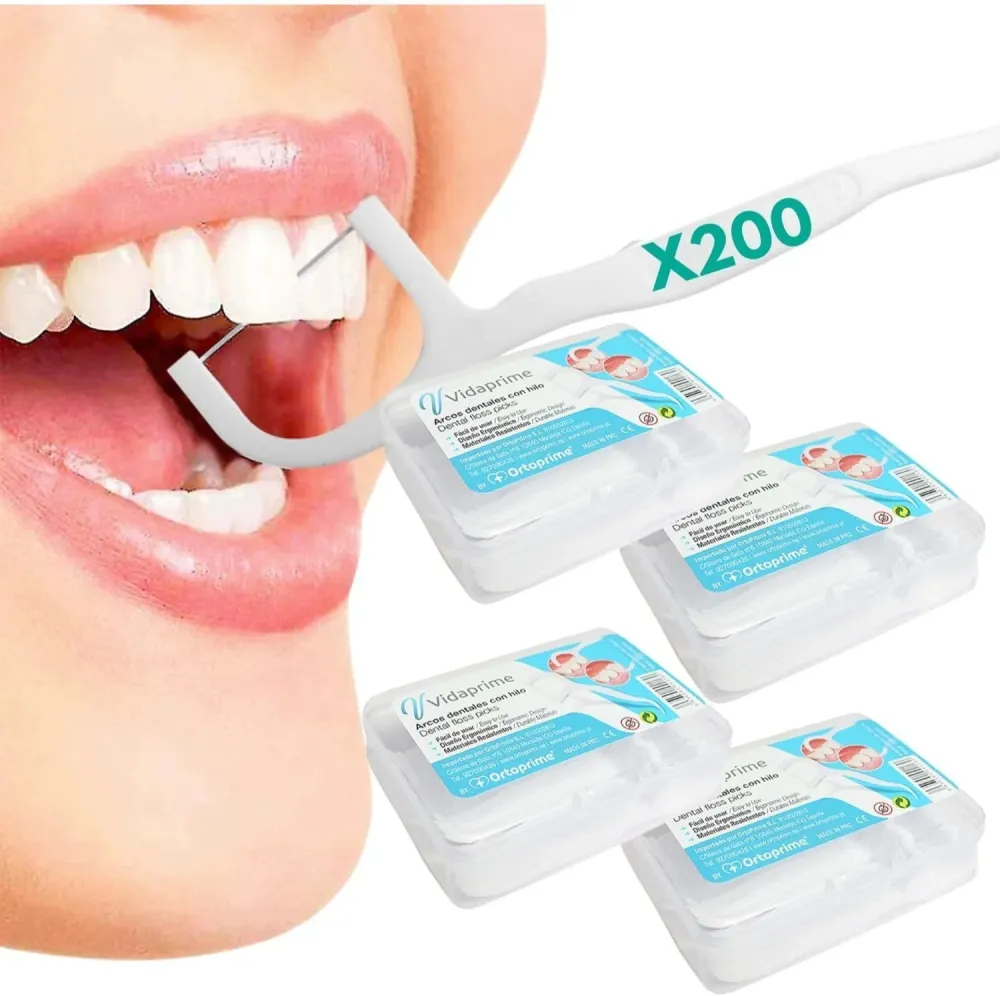 Filo Interdentale con Manico PREMIUM | Pack 200