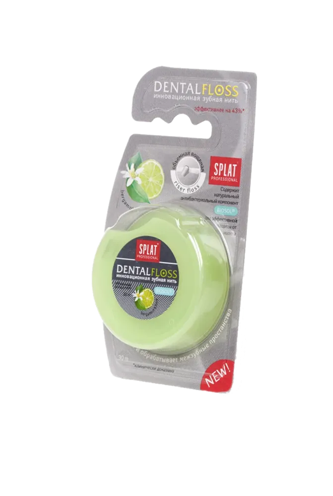 Filo interdentale tridimensionale Splat Professional Bergamotto e Lime