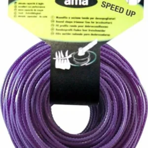 Filo per decespugliatore da 15m sezione quadrata seghettata Ø 4mm