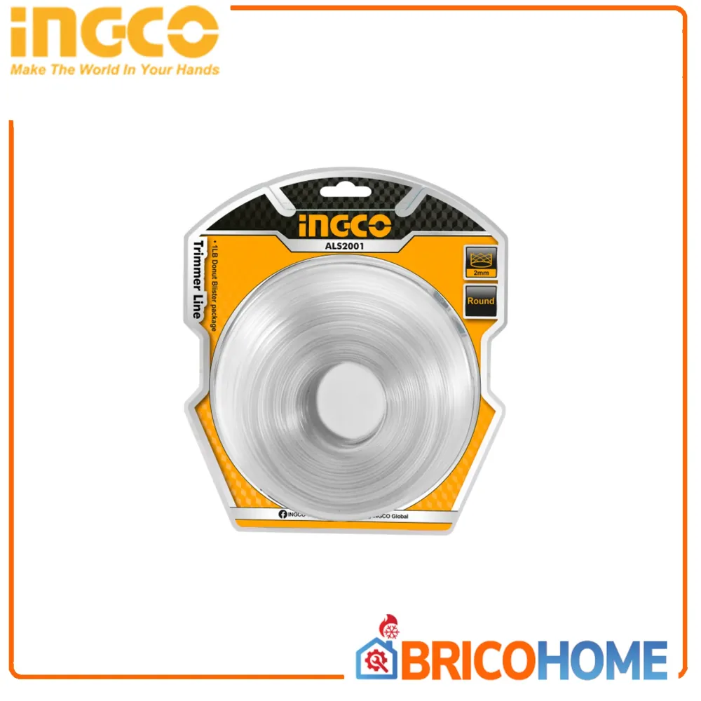 Filo per decespugliatore 2,0mm - INGCO Fashion Kit Completo di Accessori