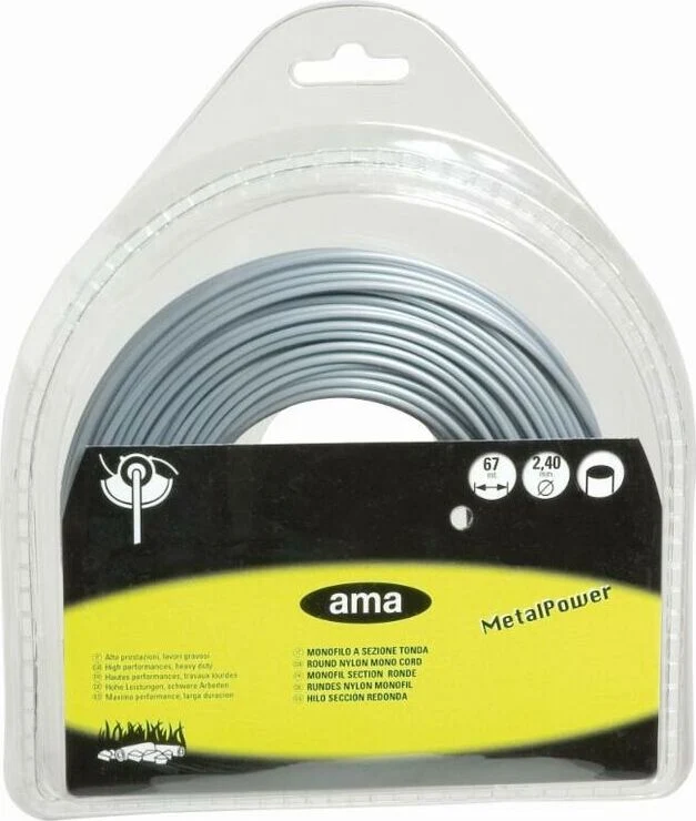 Filo per decespugliatore Metal Power da 55m sezione tonda Ø 2,7mm