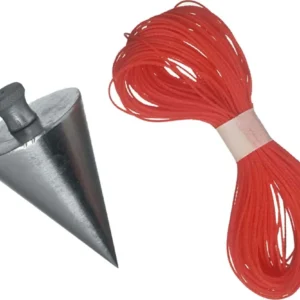 FILO PIOMBO - 10mt DI FILO ROSSO + 250gr DI PIOMBO FORMA PERA