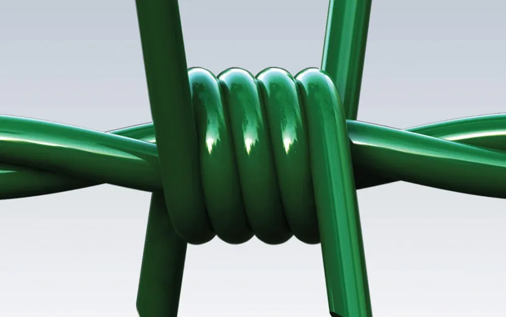 Filo spinato mt.100 plastificato riccio