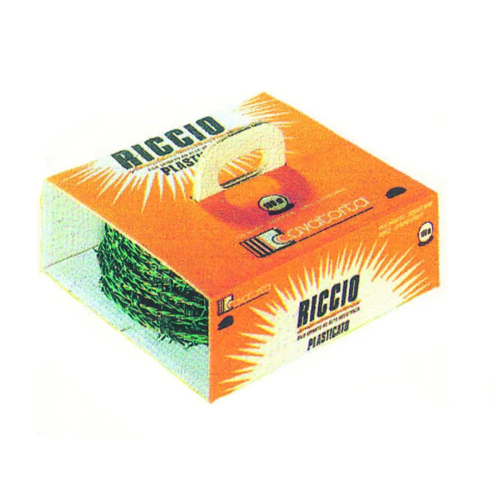 Filo spinato mt.100 plastificato riccio